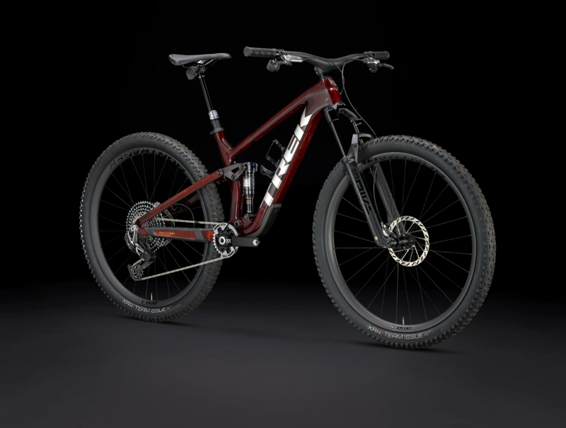 Trek Top Fuel 9.9 XX AXS Full Suspension Carbon Mountain Bike 2024 in Carbon Red Smoke-1